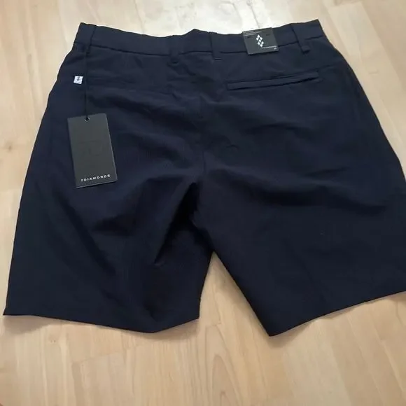 7 Diamonds Oxygenate 7" Short Men Size 31 Navy Golf Stretch NWT